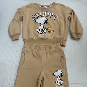 Peanuts Snoopy Toddler Girls Jogger Set, Size 3T
